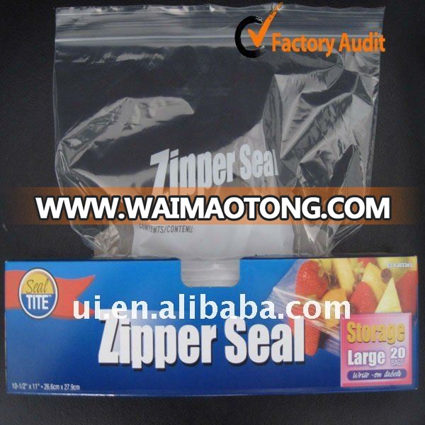 plastic zipper bag